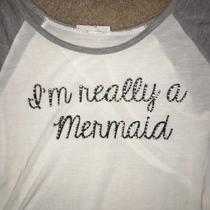 “I’m Really A Mermaid” Crop Top